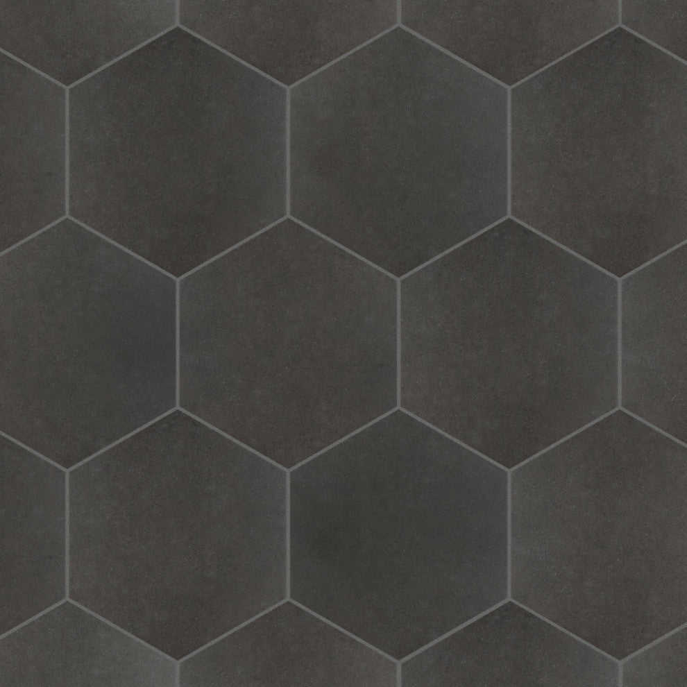 Vintage Hex Marengo Porcelain Floor and Wall Tile
