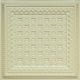 24"x24" D243 PVC Faux Tin Ceiling Tiles, Set of 6, Creme Pearl