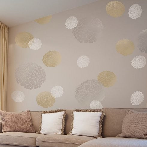 Favorite Flower Wall Art Stencil, Small