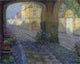 Henri Le Sidaner The Boutique from the Porch - 20" x 25" Premium Canvas Print