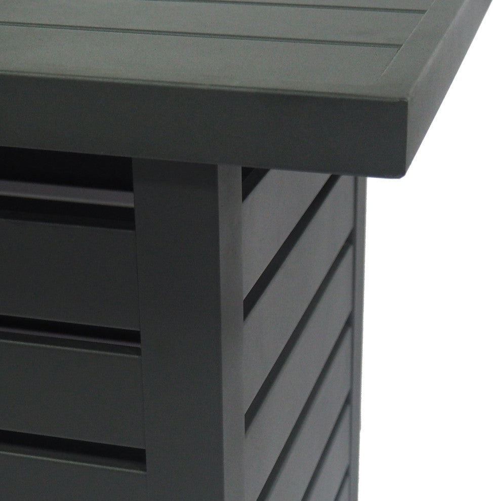 Muriel Rectangular Iron Fire Pit