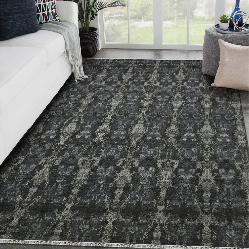 Kohinoor Area Rug, Blue, 8' x 10', Geometric