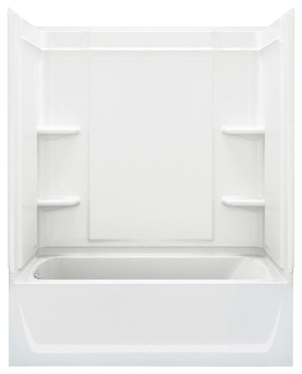 Sterling Ensemble 60"x32"x20" Vikrell Left or Right-Hand Shower Kit, White