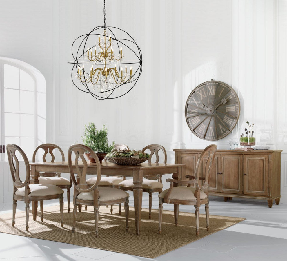 Cory 24-Light Black and Gold Crystal Pendant