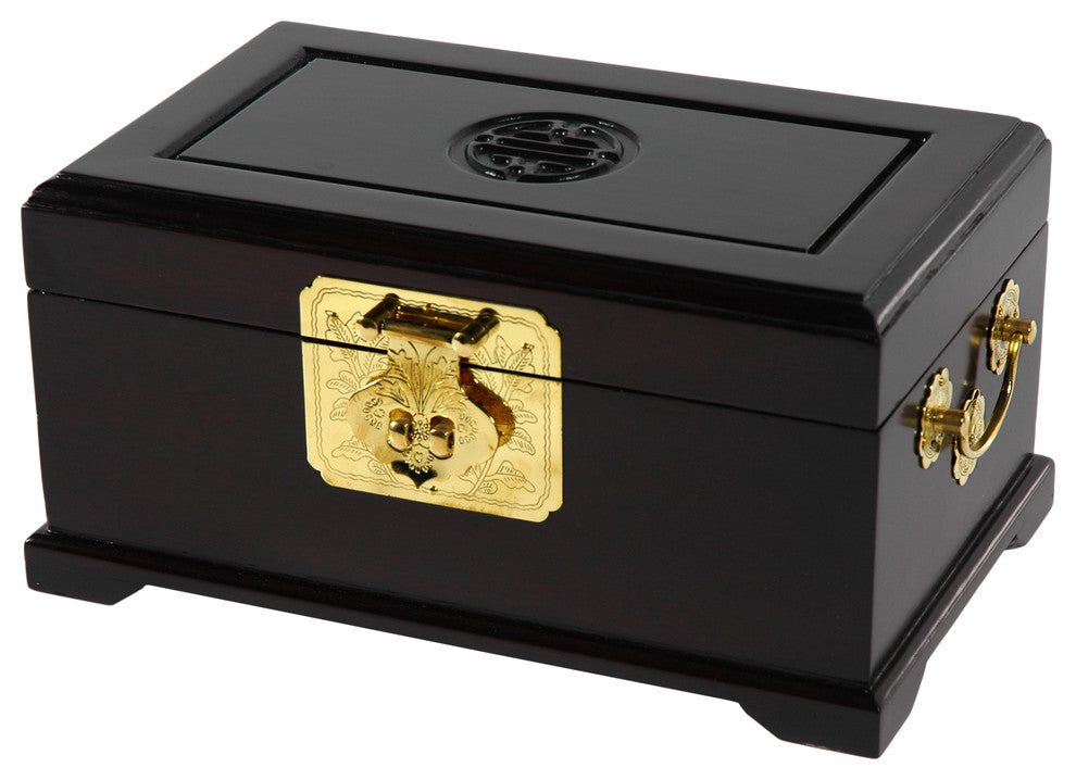 Rosewood Jewelry Box, Dark Rosewood