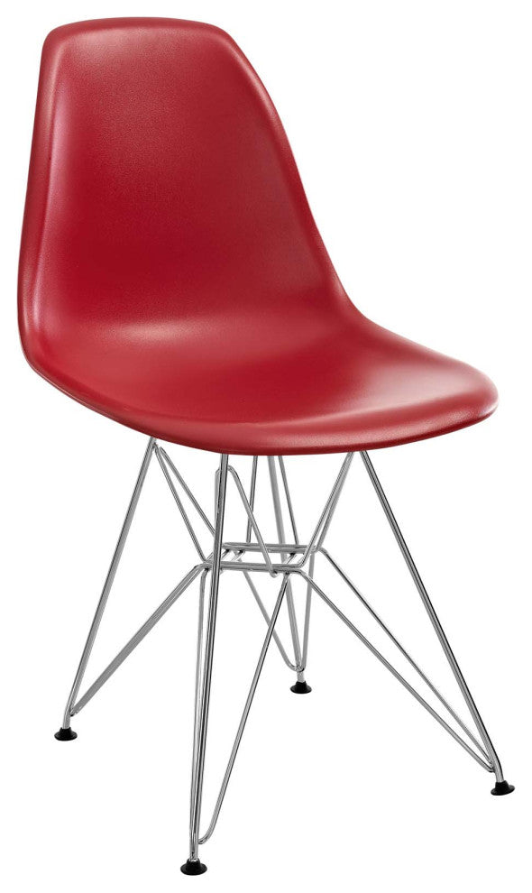 Modern Red Paris Dining Side Chair
