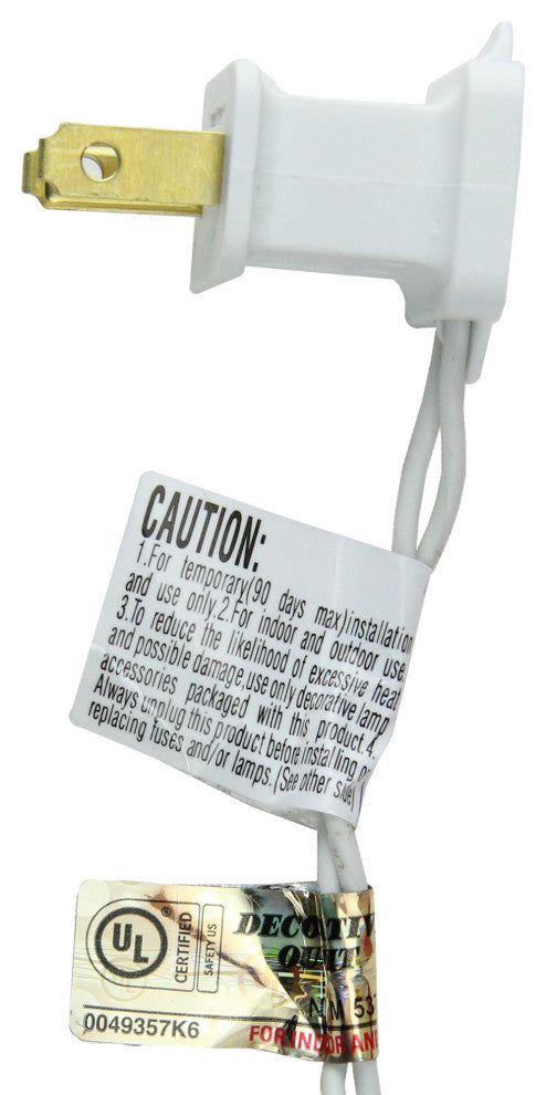 24" Pre-Lit Snow White Artificial Christmas Wreath Clear Lights