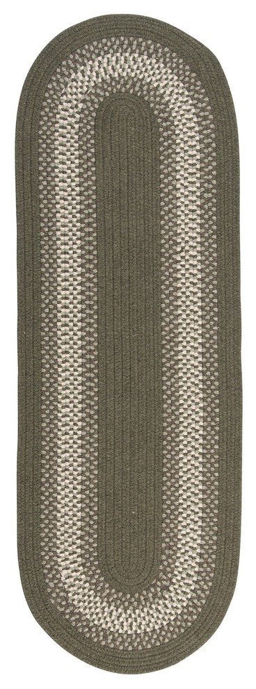 Colonial Mills North Ridge NG69 Olive Traditional Area Rug, Oval 2'x4'