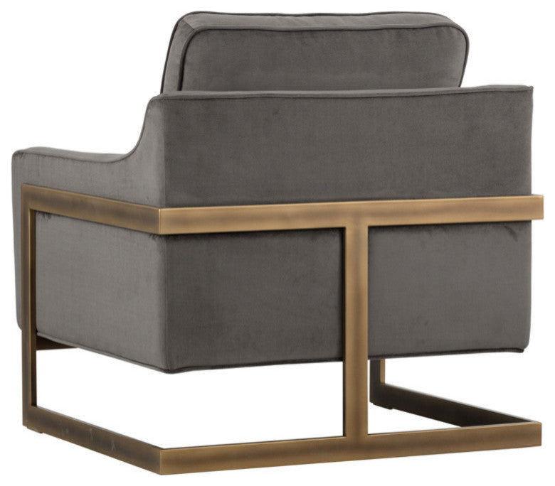 Kalmin Rustic Bronze Armchair, Pimlico Pebble