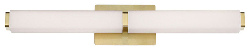Vogue 27" LED Bathroom Vanity and Wall-Light 3000K, Brushed Brass