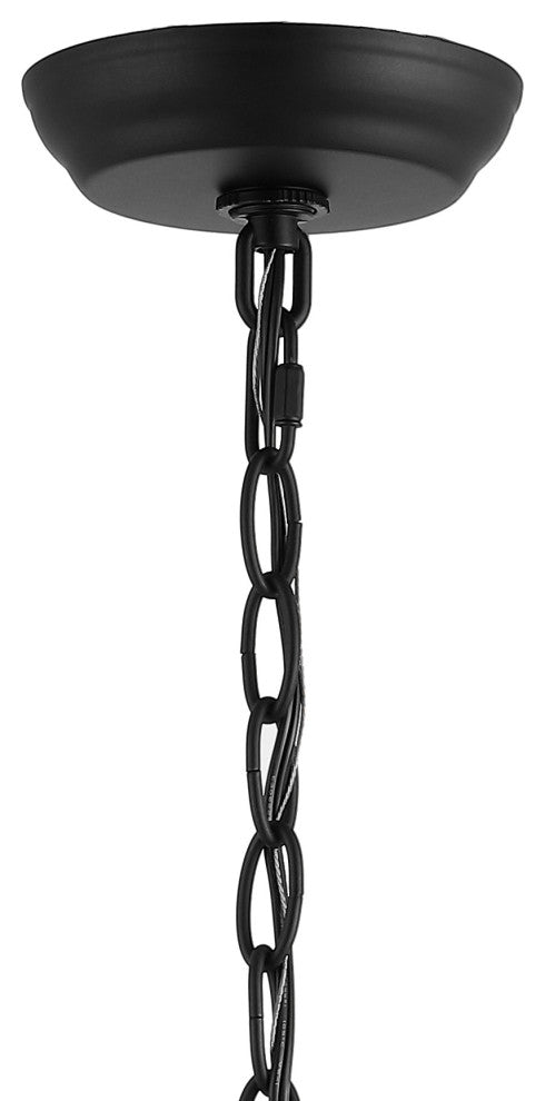 Pagoda Lantern Metal LED Pendant, Oil Rubbed Bronze, Width: 10"