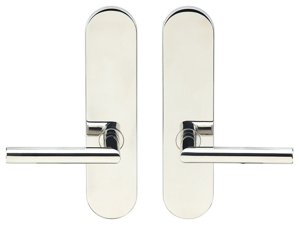 Frankfurt Lever, Full Dummy Tubular Pair, Right Hand, Polished Stainless Steel