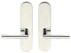 Frankfurt Lever, Full Dummy Tubular Pair, Right Hand, Polished Stainless Steel