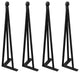 Serenta Hairpin Metal Table Legs, 4-Piece Set, Black, 20"