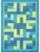 Kid Essentials Rug, Off Beat, Teal, 3'10"x5'4"