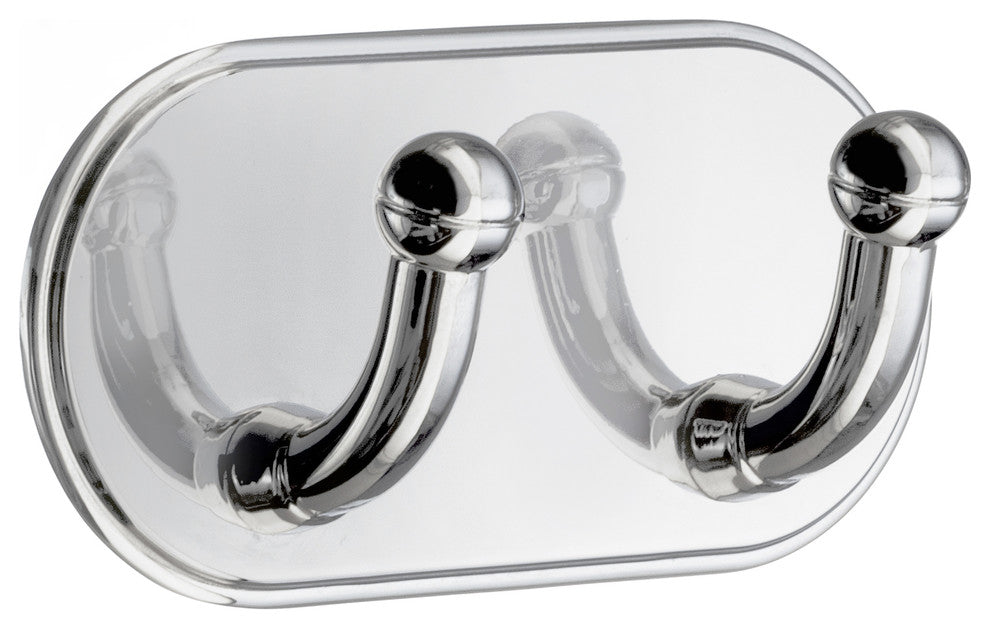 Double Hook Self Adhesive, Chrome