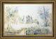 Paul Cezanne Trees by the Water - 16" x 24" Framed Premium Canvas Print