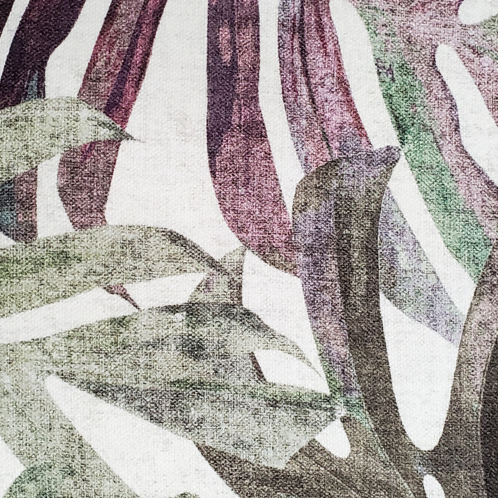 Pattaya Purple Palm Throw Pillow 12x20, with Polyfill Insert