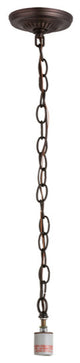 Meyda lighting 10299 5"W Mahogany Bronze 1 LT Pendant Hardware