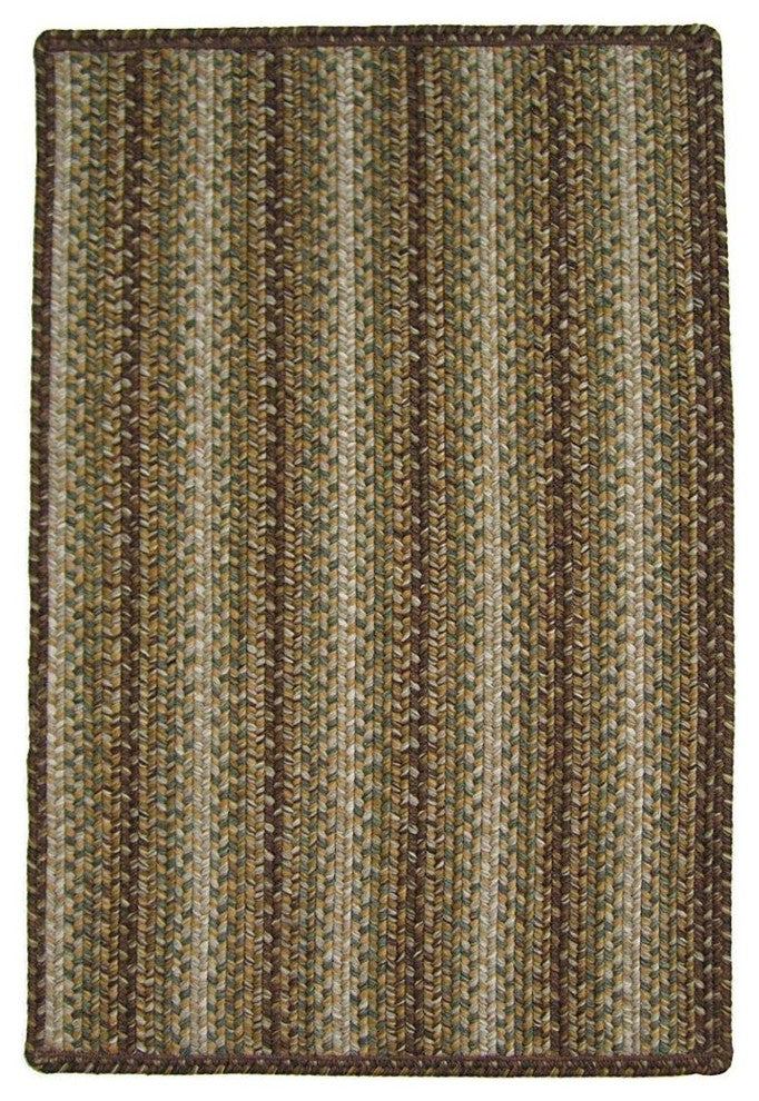 Homespice Decor Indoor/Outdoor Braided Mat, Brown, 20"x30", Rectangle
