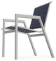Bazza Sling Stackable Outdoor Dining Chair, Collect Indigo/Warm Gray
