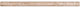 Pencil Polished Tile Crema Cappuccino, 3/4"x12", Set of 30