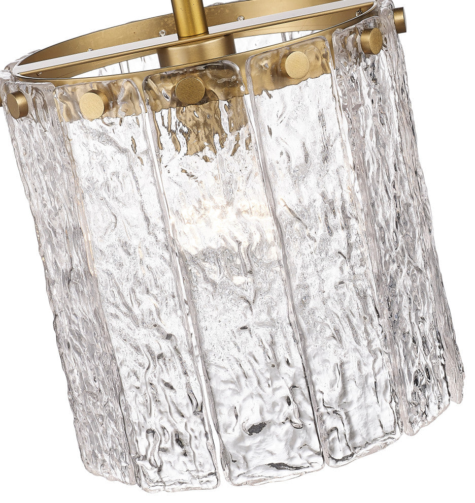 Z-Lite 1943P8-MGLD 1 Light Pendant, Modern Gold