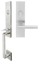 Copenhagen Lever, Mortise Entry Handleset, Left Hand, Satin Stainless Steel