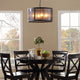 Modern Urban Contemporary Chandelier Light, Black Steel