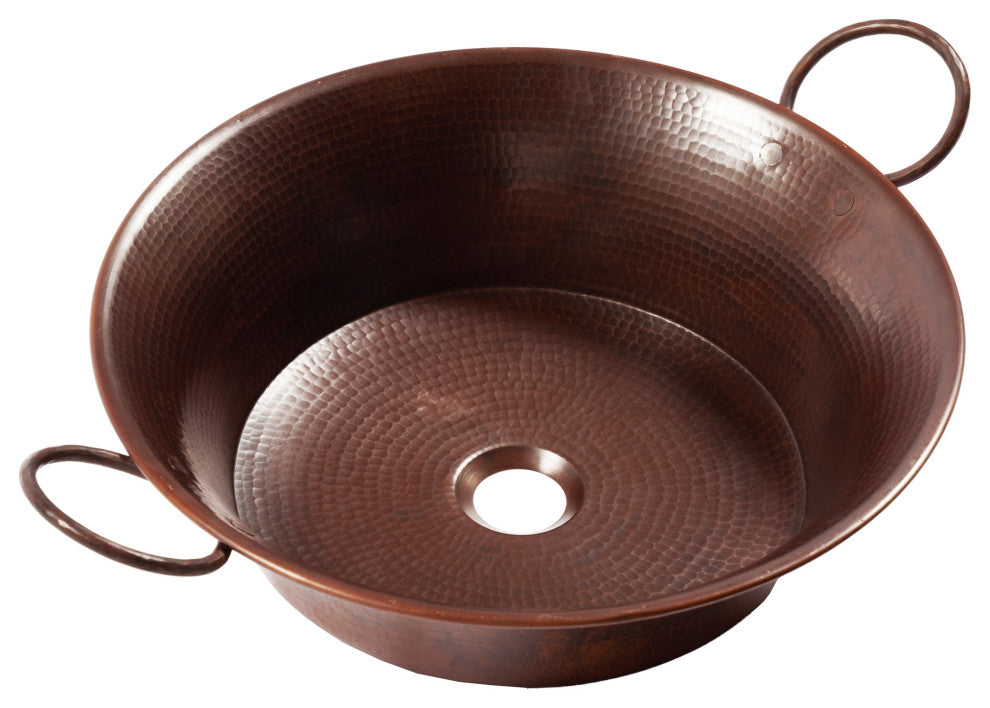 Copernicus 21" Vessel Bathroom Sink, Copper