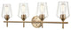 Ashford Collection 4 Light 31" Modern Gold  Bathroom Vanity Light