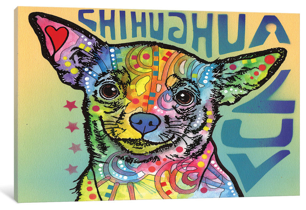 "Chihuahua Luv" by Dean Russo, 26x18x1.5"