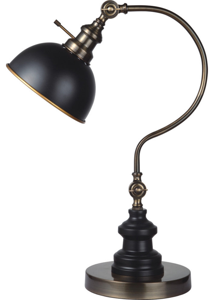 SINTECHNO S-31180T-AB Modern Goose Neck Adjustable Table Lamp