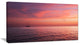 "Reddish Serene Maldives Seashore" Seascape Art Canvas, 32"x16"