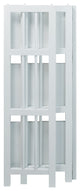 03-Shelf Folding Bookcase 14" Wide-White