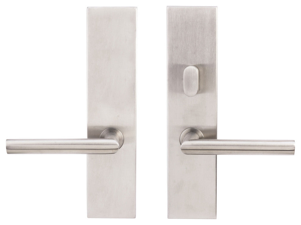 Stockholm Lever, Tubular Passage, Privacy Bolt, Left Hand, 2-3/4" Backset