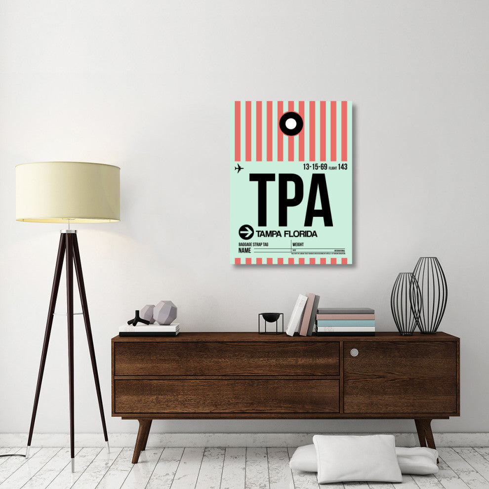 "TPA Tampa Luggage Tag 1" Fine Art Print