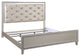 ACME Sliverfluff Eastern King Bed, PU and Champagne