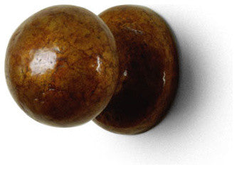 Hang-Up 2.5x2.5", Mink Decorative Contemporary Round Bronze Hook