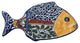 Fish Plate, 5" W x 9.75" L, Decoration C