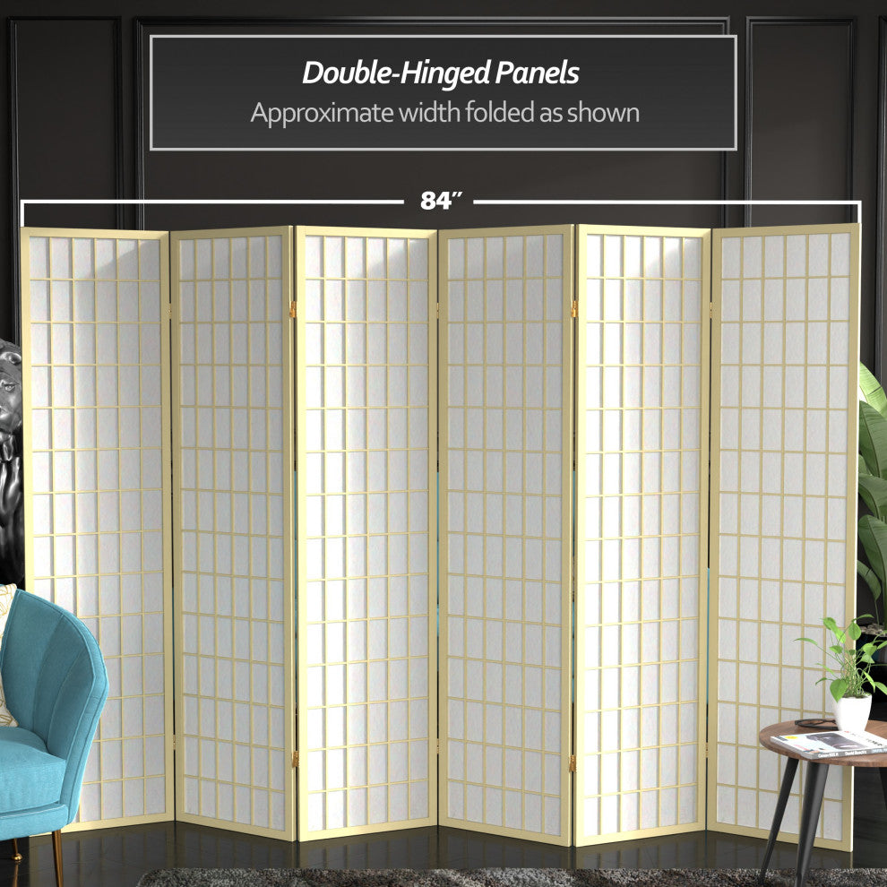 6' Tall Window Pane, Special Edition, Ivory, 6 Panels