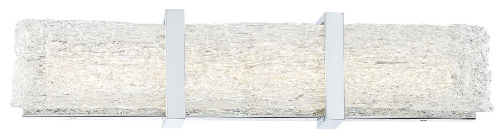 Forest Ice II LED Bath, Chrome With Ice Glass