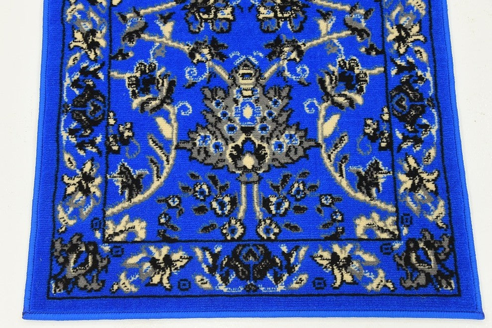 Unique Loom Dark Blue Washington Sialk Hill 2' 2 x 8' 2 Runner Rug