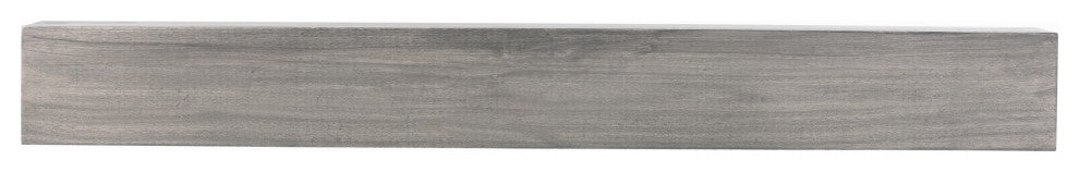 Modern Farmhouse Fireplace Mantels, Ash Gray, 48" L X 5.5" H X 6.25" D