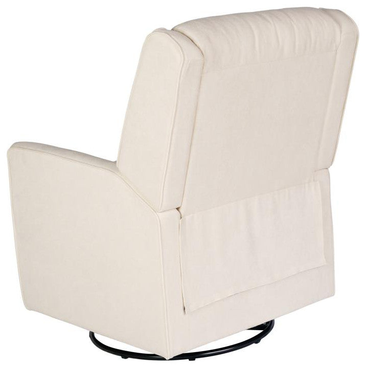 Cash Swivel Glider Rocker Recliner Chair, Cream