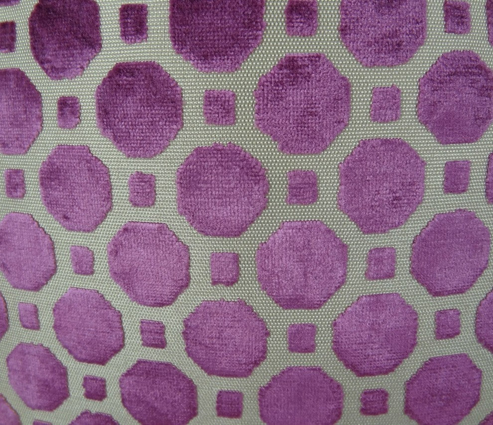 Plutus Velvet Geo Handmade Throw Pillow, (Double sided  12" x 25")