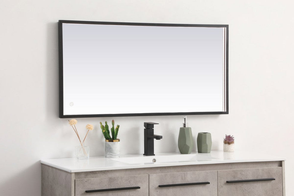 Modern Black Led Mirror