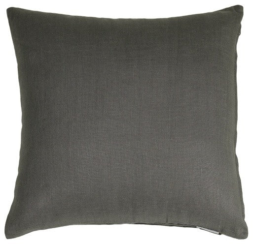 Pillow Decor - Tuscany Linen Elephant Gray 20 x 20 Throw Pillow