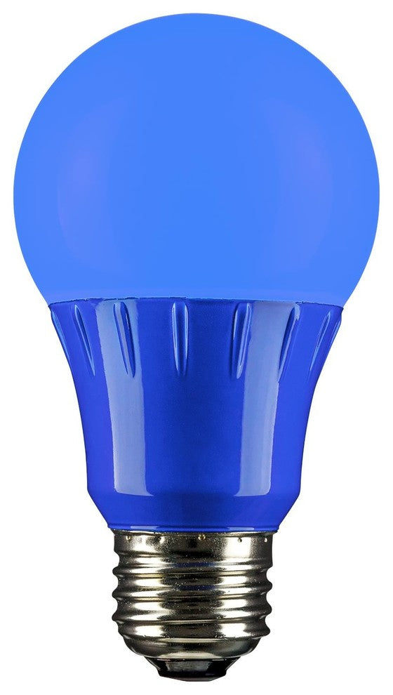 Sunlite Led A Type Colored 3W Light Bulb Medium, E26, Base, Blue