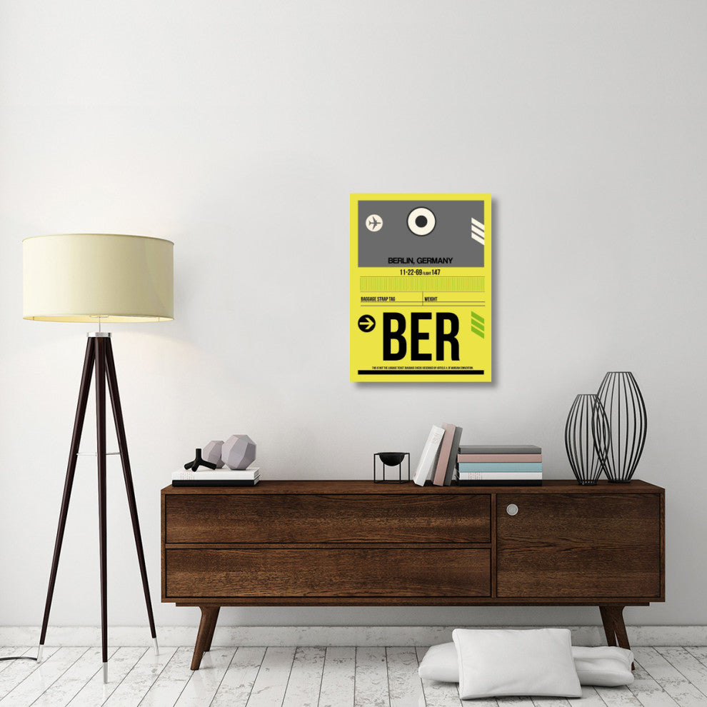 "BER Berlin Luggage Tag 1" Fine Art Print